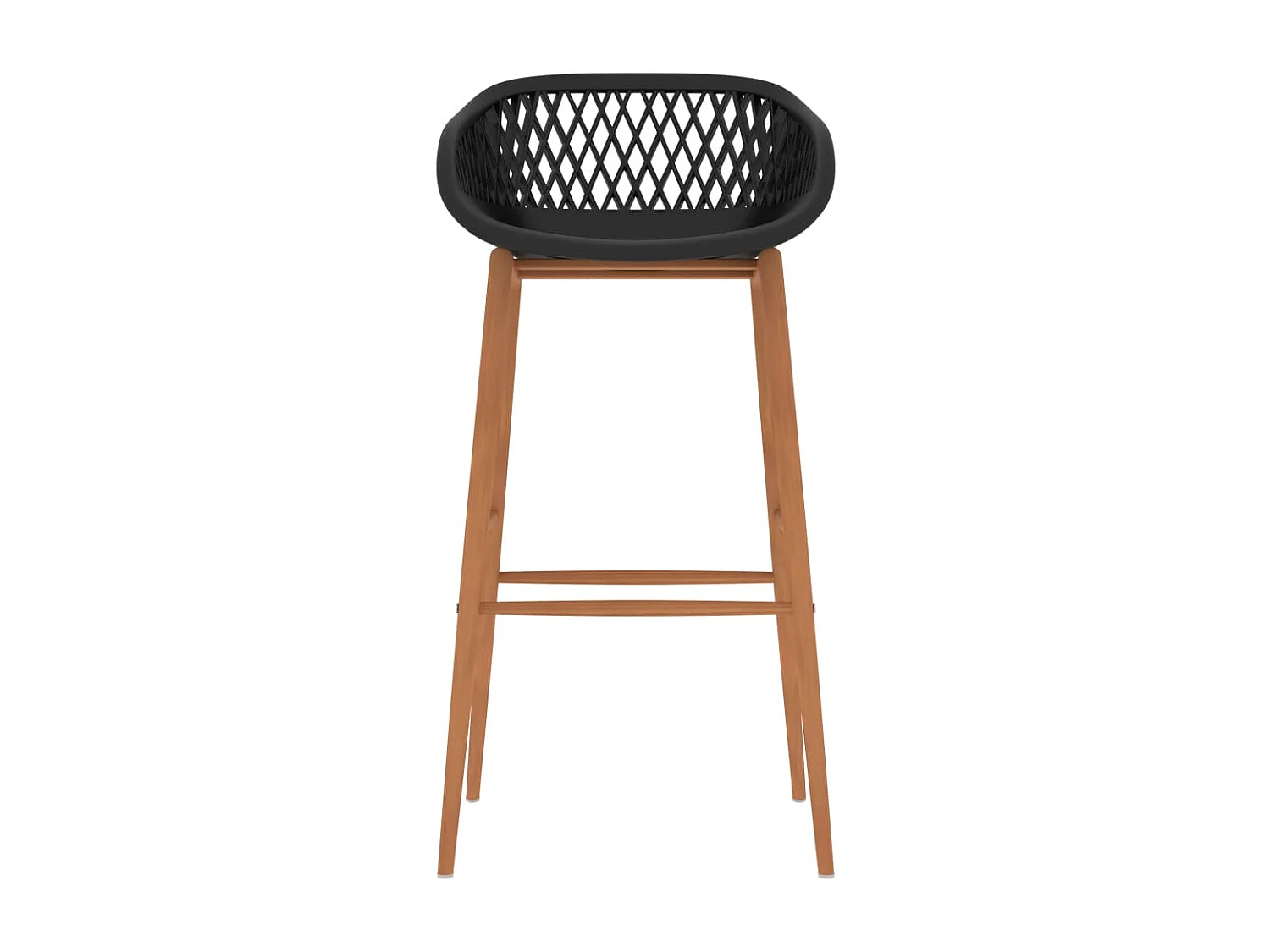 Chaises de bar lot de 2 noir