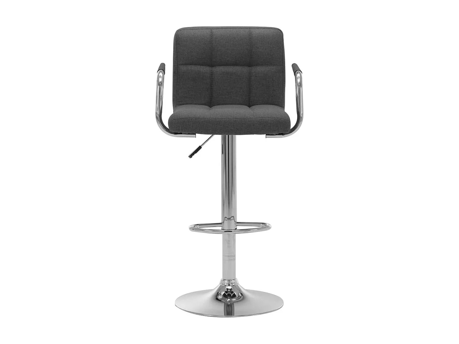 Chaise de bar Gris foncé Tissu