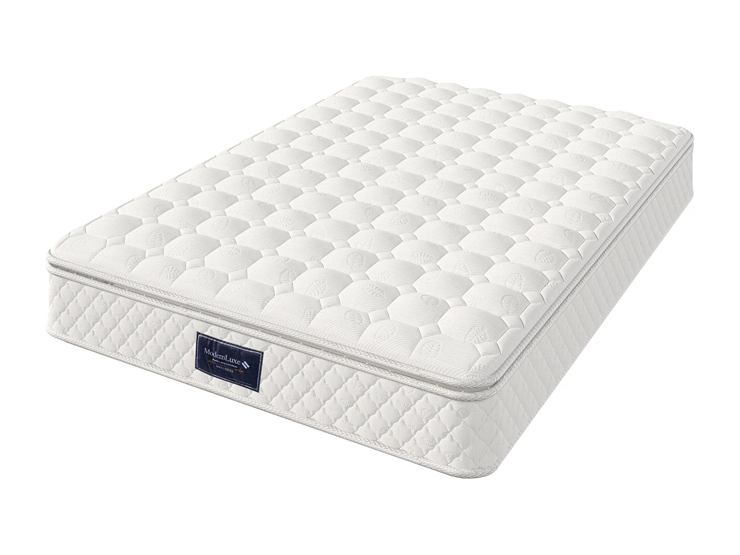 Matelas à ressorts ensachés, 7 zones en mousse froide, 140x200cm, certifié Oeko-Tex, housse en microfibre, 100 nuits d'essai, fermeté H3, 25cm