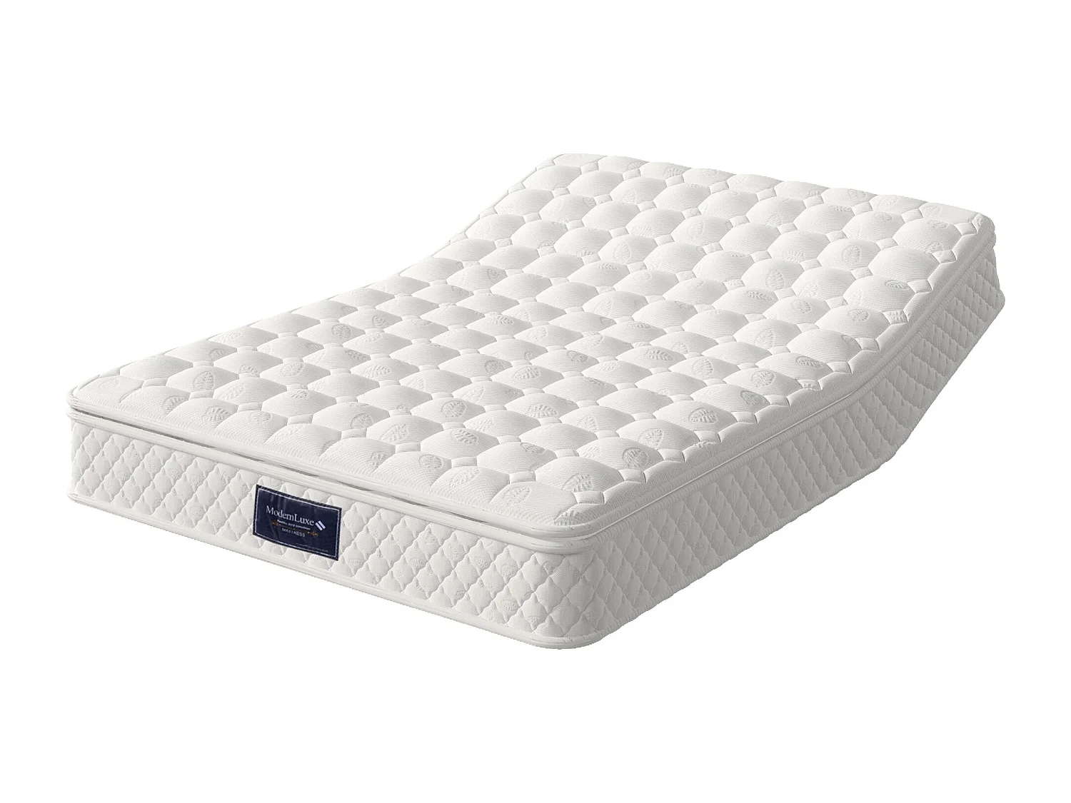 Matelas à ressorts ensachés, 7 zones, mousse froide, 160x200 cm, tissu microfibre, fermeté H3, 25 cm d’épaisseur