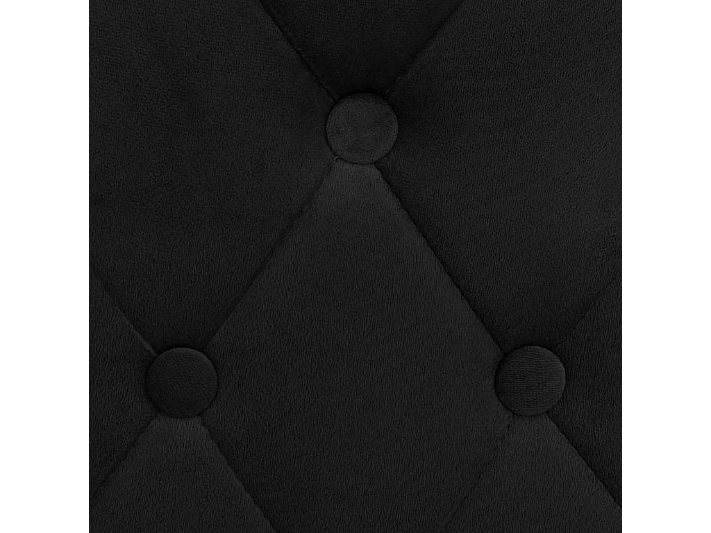 Tabourets de bar lot de 2 noir velours