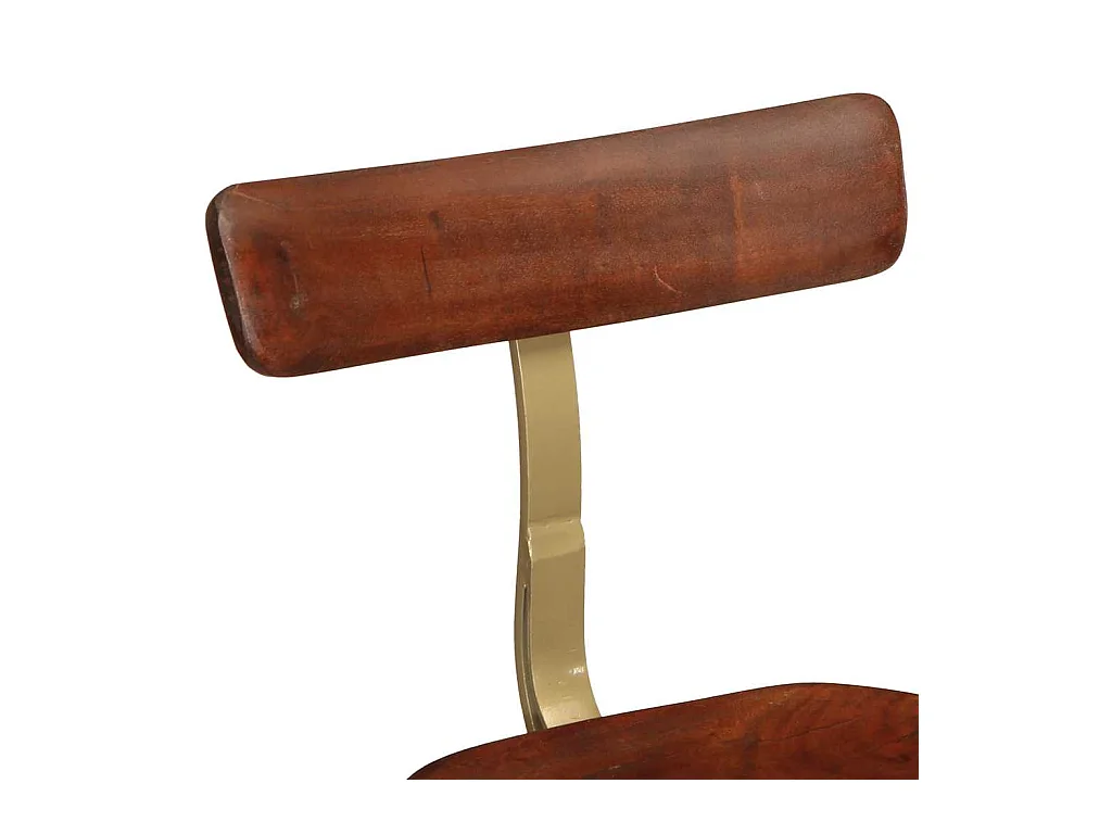 Set di 2 sgabelli da bar 49x43x88 cm in legno massello di mango