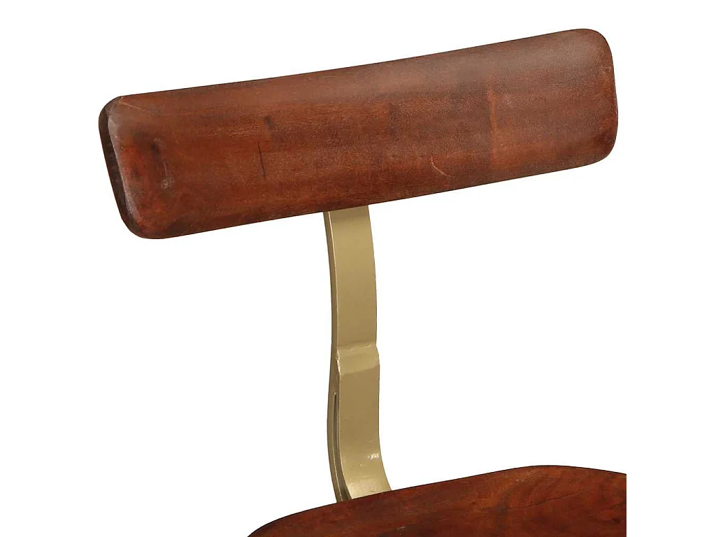 Tabourets de bar lot de 2 49x43x88 cm bois de manguier massif