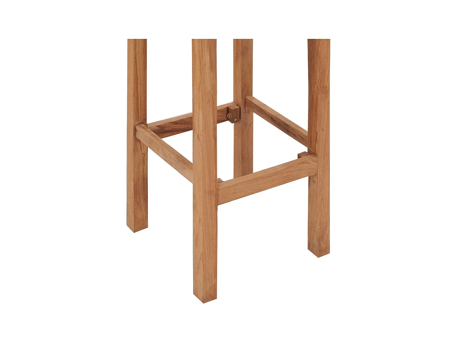 Set di 4 sgabelli da bar in legno massello di teak