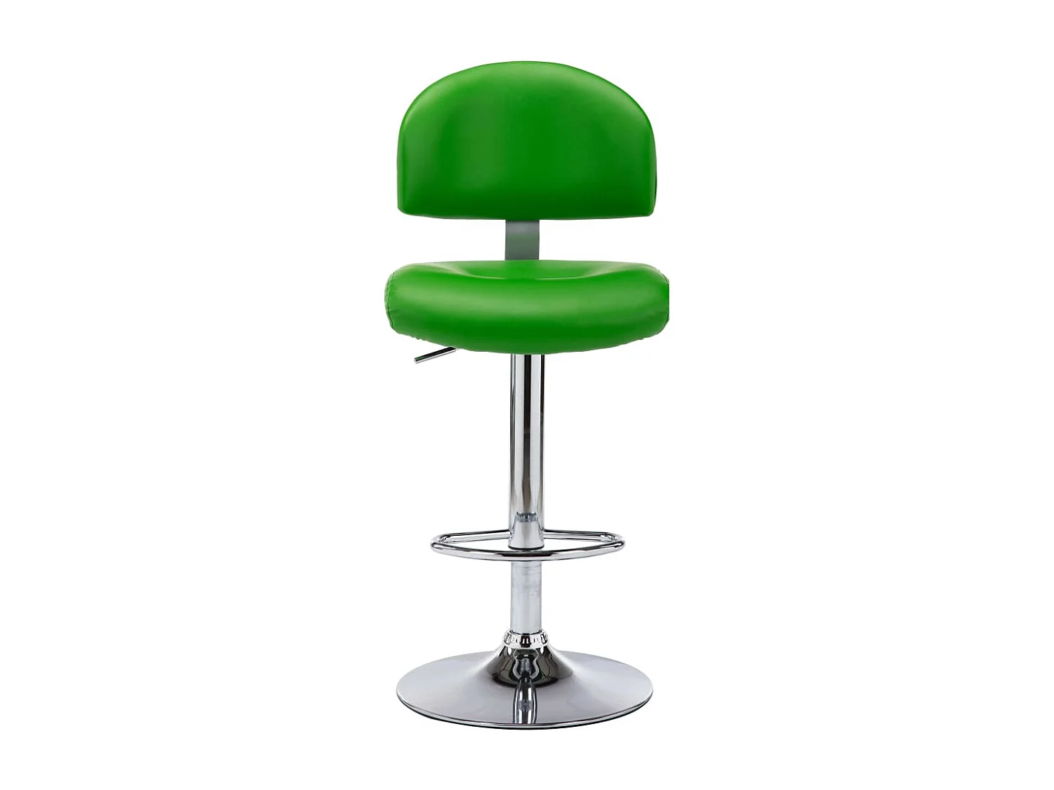 Tabourets de bar lot de 2 vert similicuir