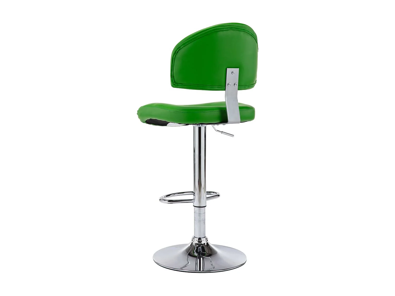 Tabourets de bar lot de 2 vert similicuir