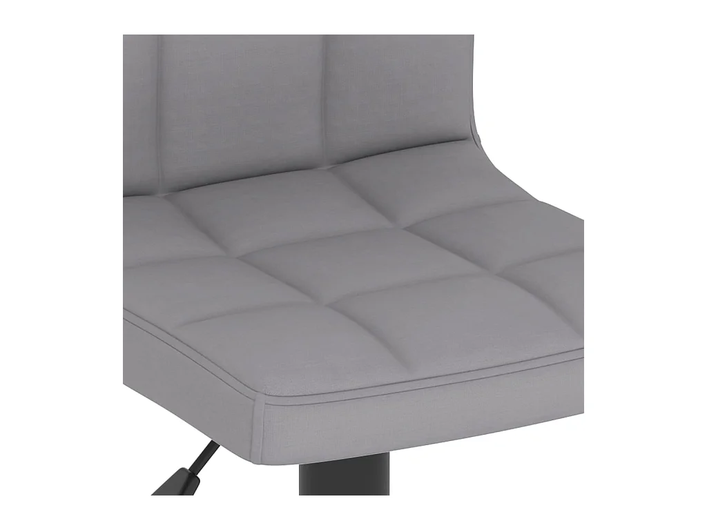 Tabourets de bar lot de 2 gris clair tissu