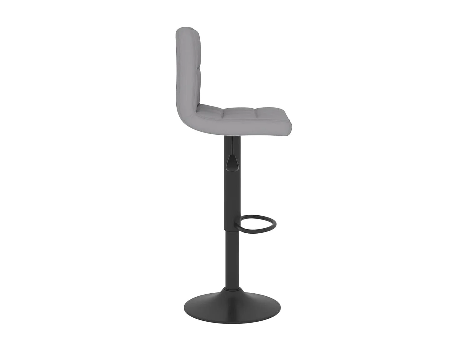 Tabourets de bar lot de 2 gris clair tissu