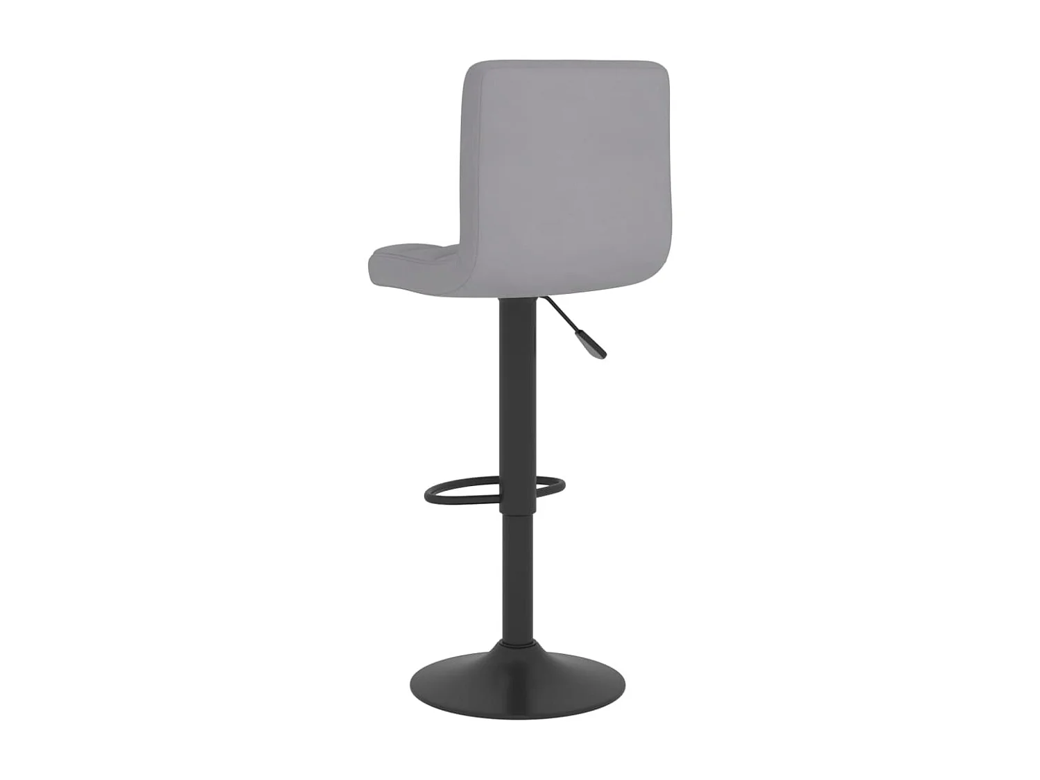 Tabourets de bar lot de 2 gris clair tissu