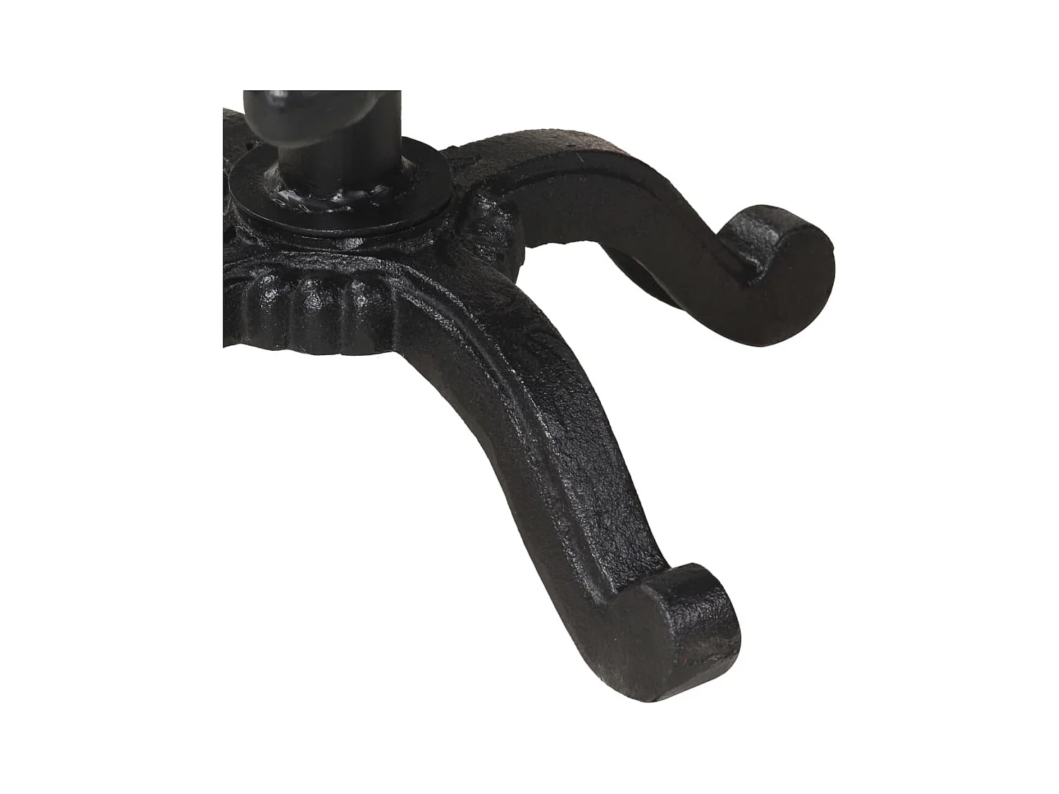 Sgabello da bar in ghisa nera