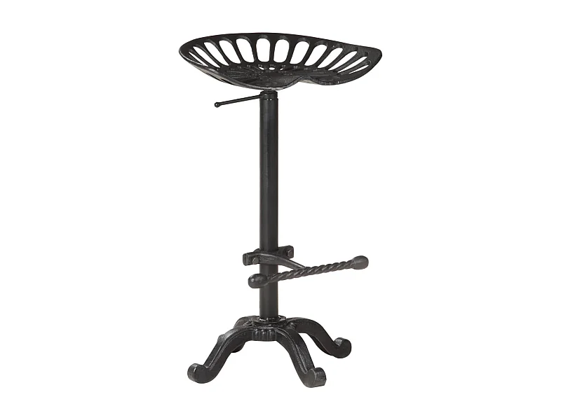 Tabouret de bar Noir Fonte