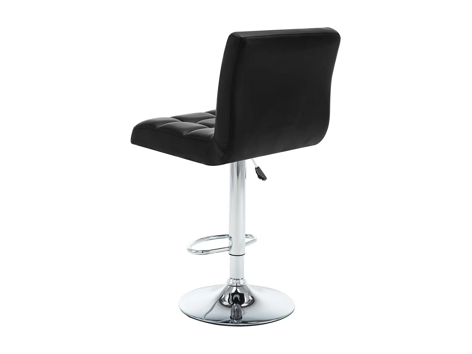 Tabourets de bar lot de 2 noir similicuir