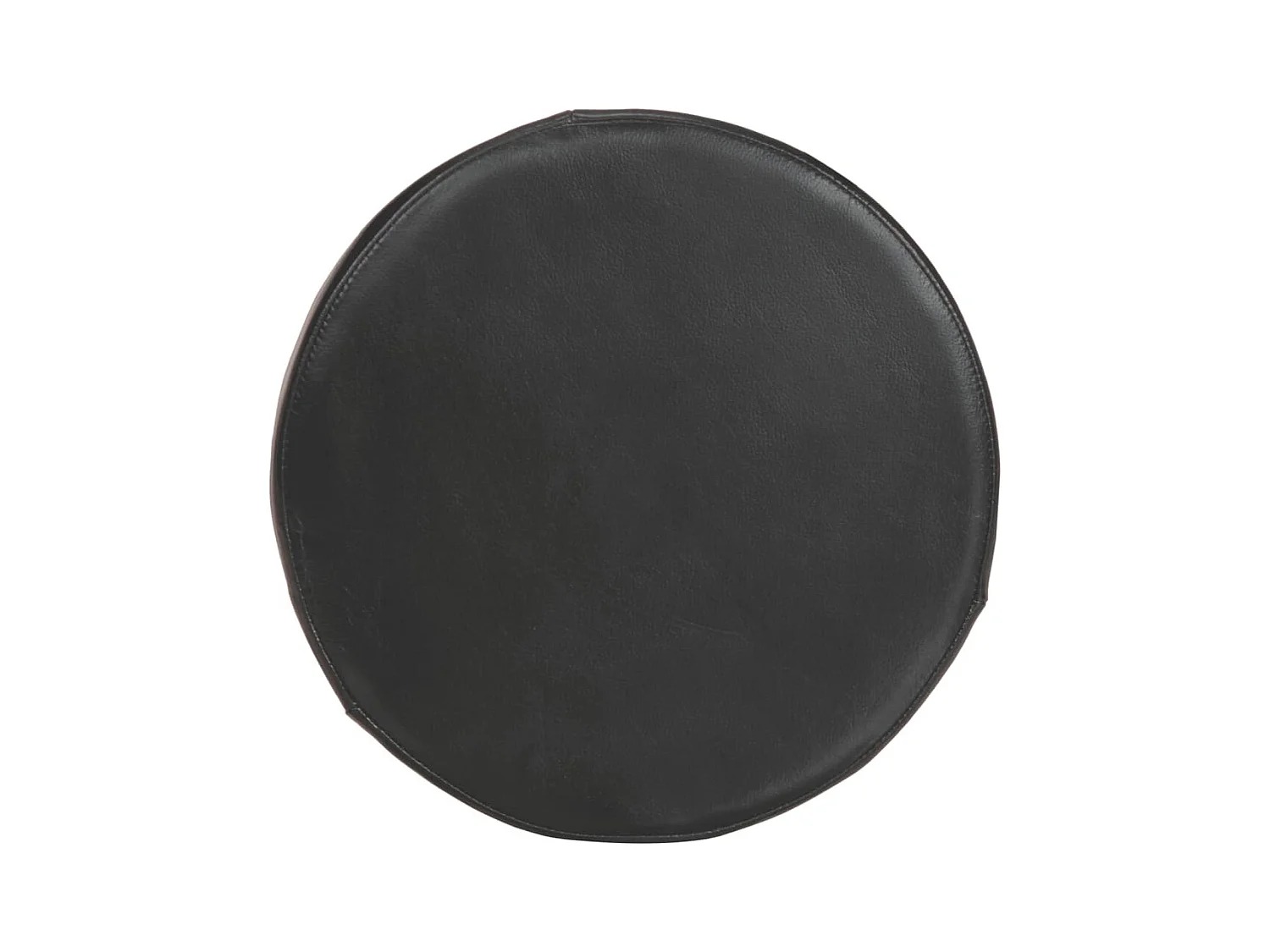 Sgabelli da bar 2 pezzi in vera pelle e legno massello di acacia