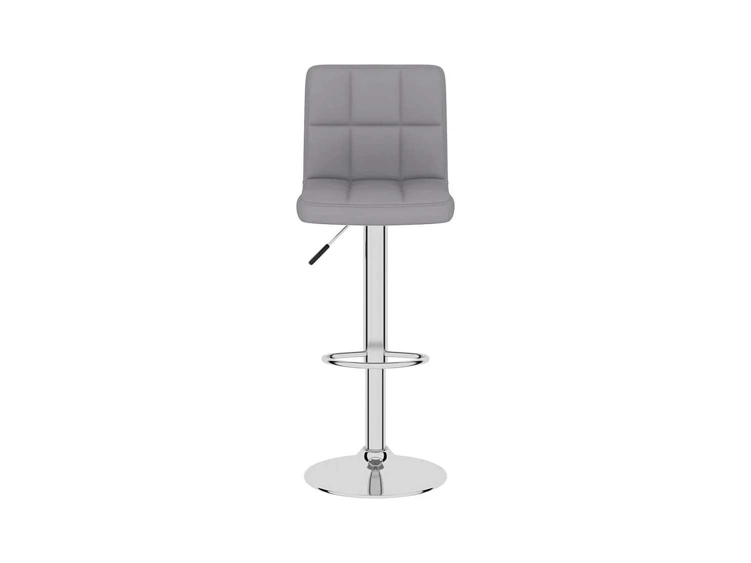 Tabourets de bar lot de 2 gris clair tissu
