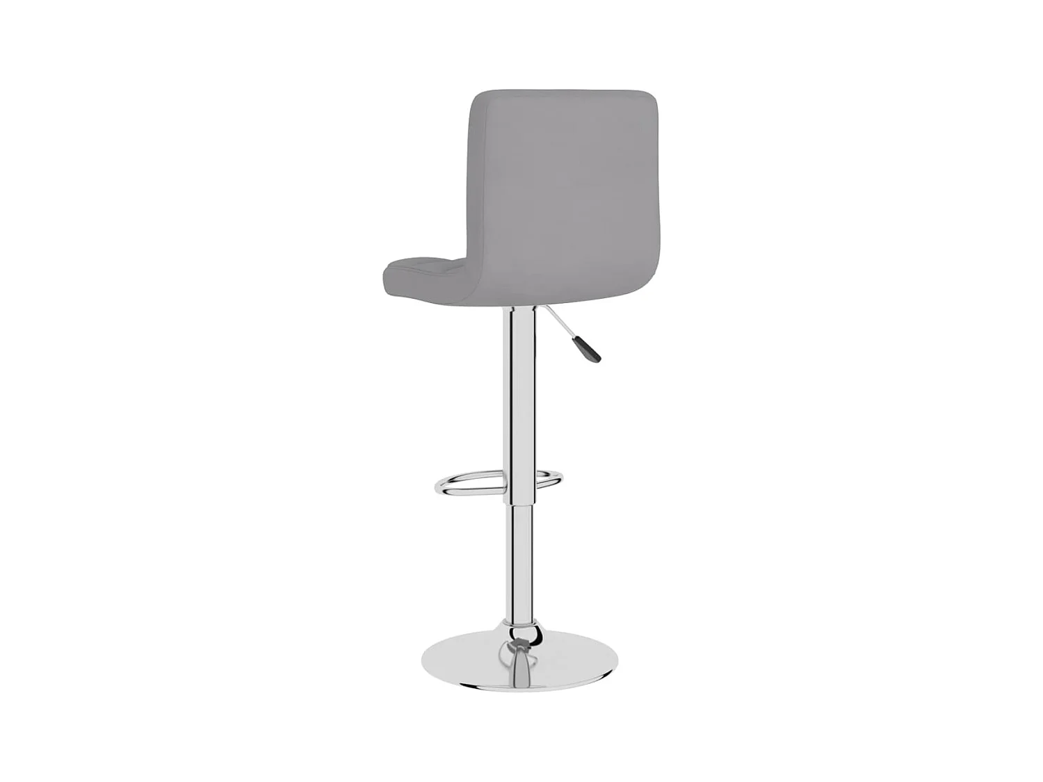 Tabourets de bar lot de 2 gris clair tissu