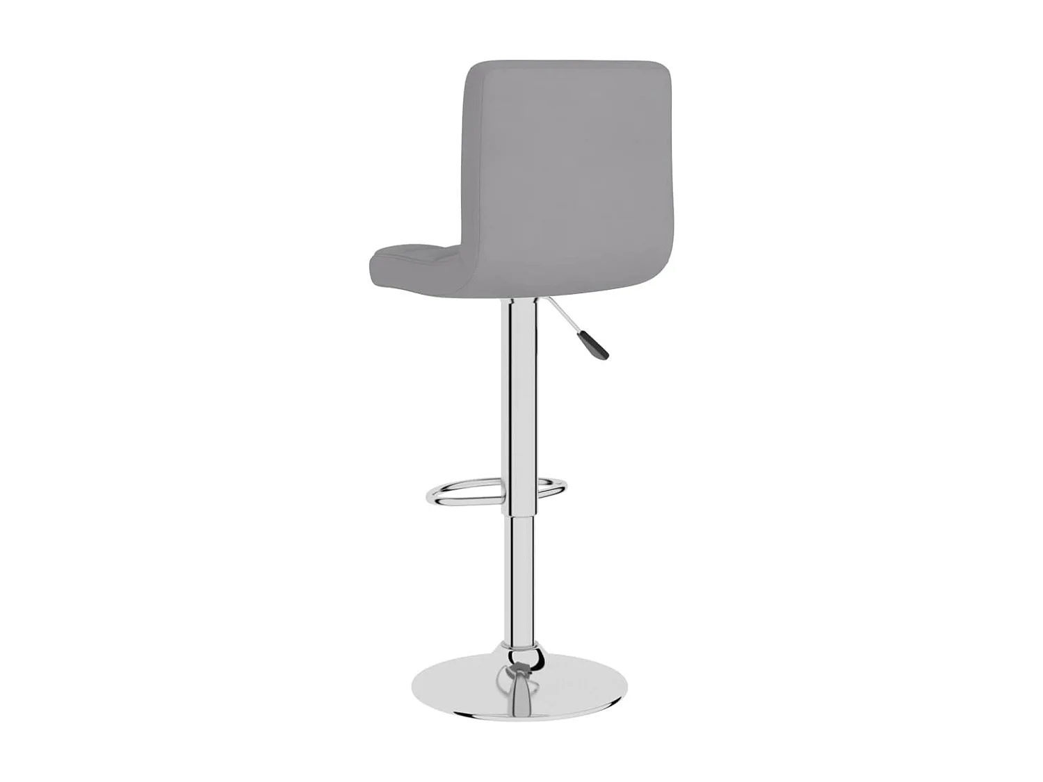 Tabourets de bar lot de 2 gris clair tissu
