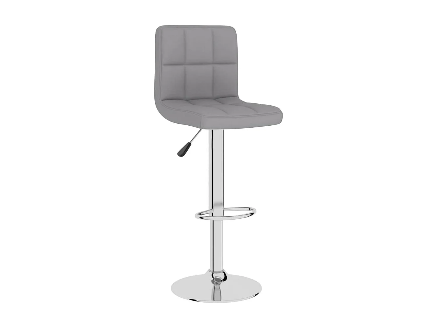 Tabourets de bar lot de 2 gris clair tissu