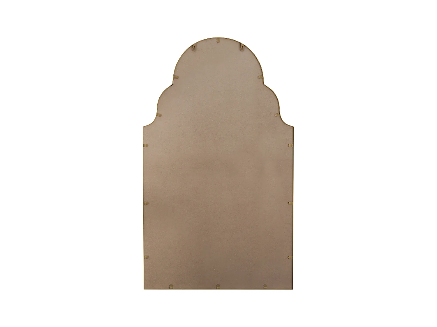 Miroir Rectangulaire, Miroir de Mur en Métal, Cadre en Fer, Bronze (61x3x101 cm)