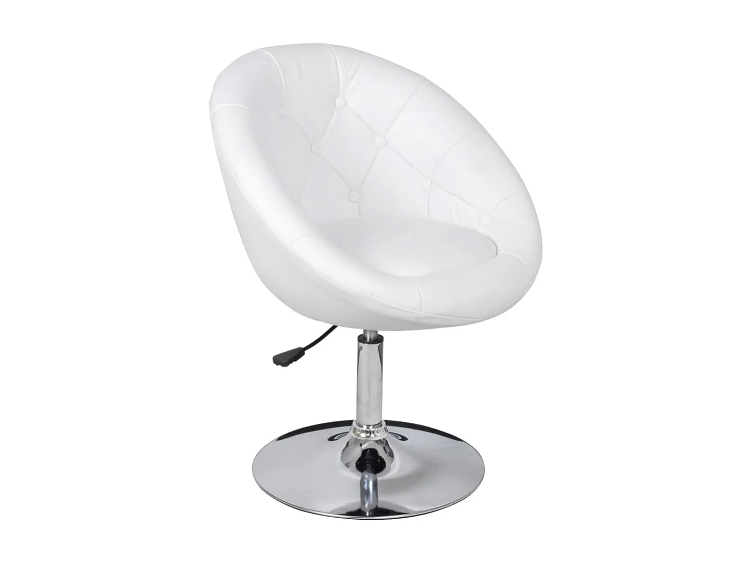 Tabourets de bar lot de 2 blanc similicuir