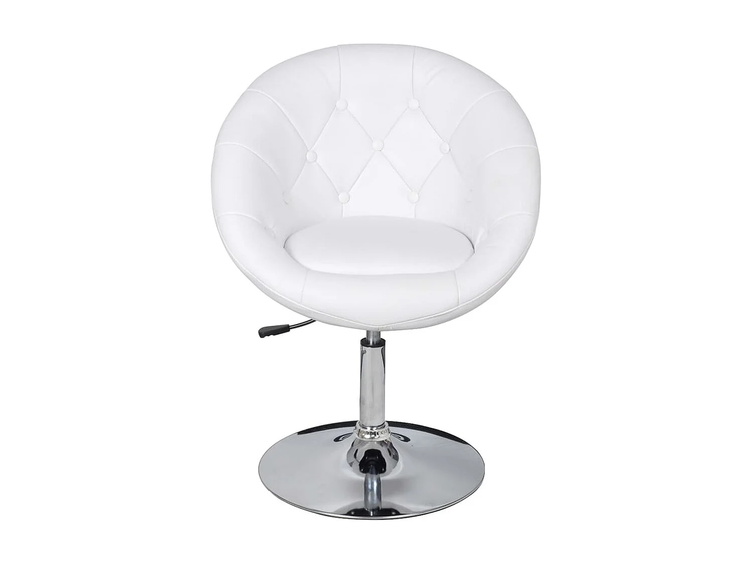 Tabourets de bar lot de 2 blanc similicuir