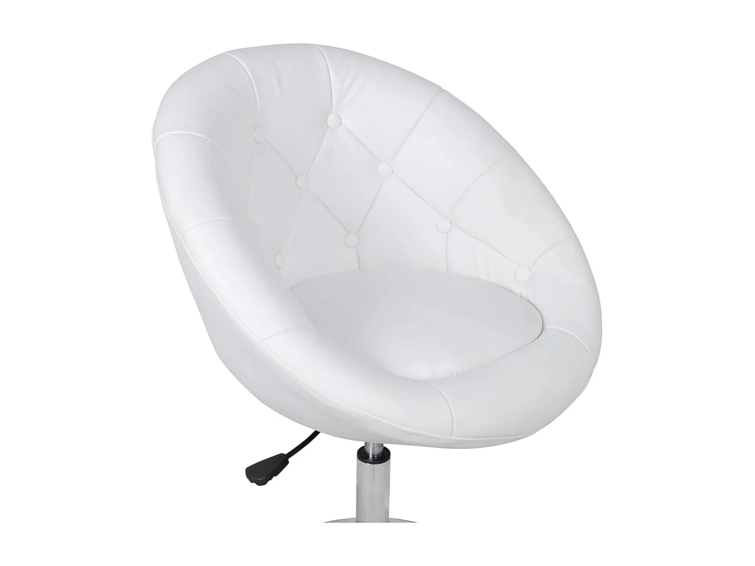 Tabourets de bar lot de 2 blanc similicuir