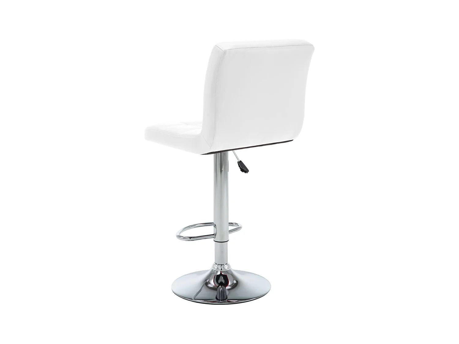 Set di 2 sgabelli da bar in similpelle bianca