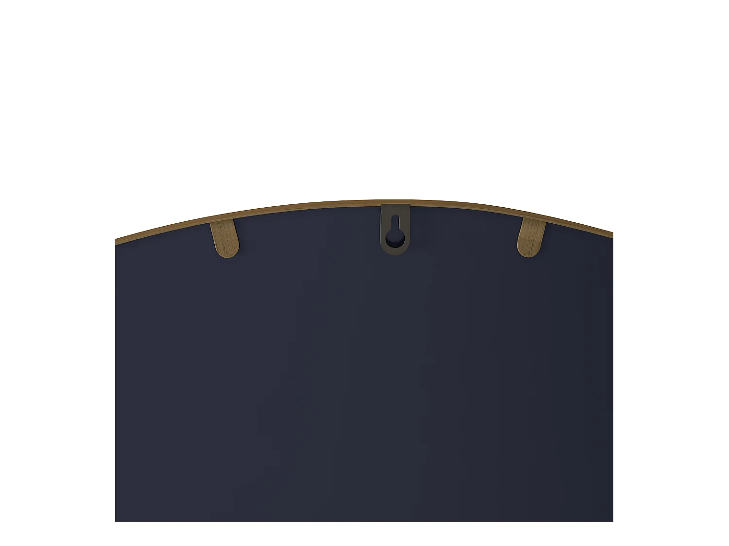 Espejo redondo de pared con marco de hierro, metal, bronce (80 x 80 x 2 cm)