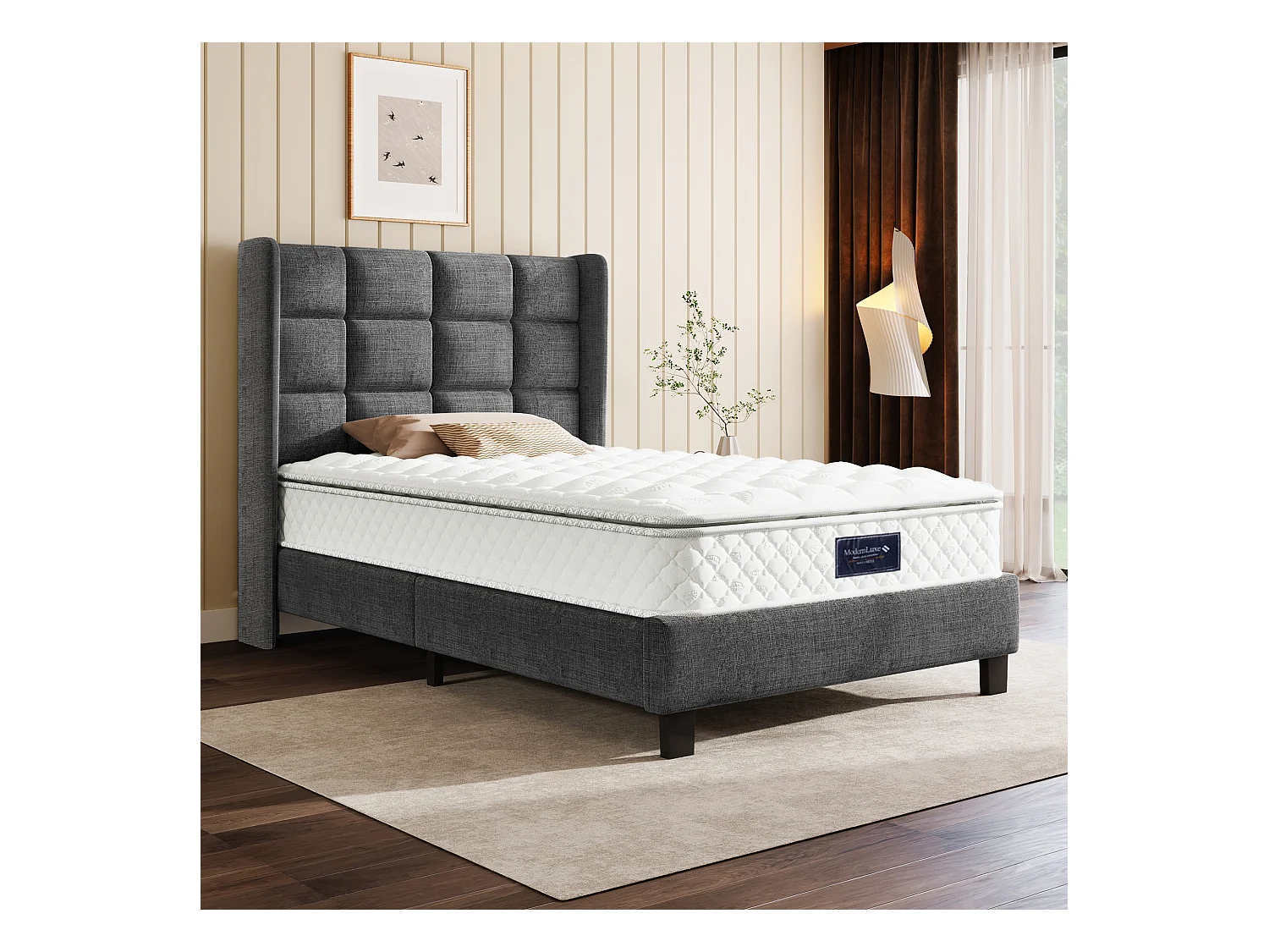 Pocketveringmatras, 7 koudschuimzones, 90x200cm, Oeko-Tex gecertificeerd, microvezel hoes, 100 nachten proefliggen, hardheid H3, 25cm