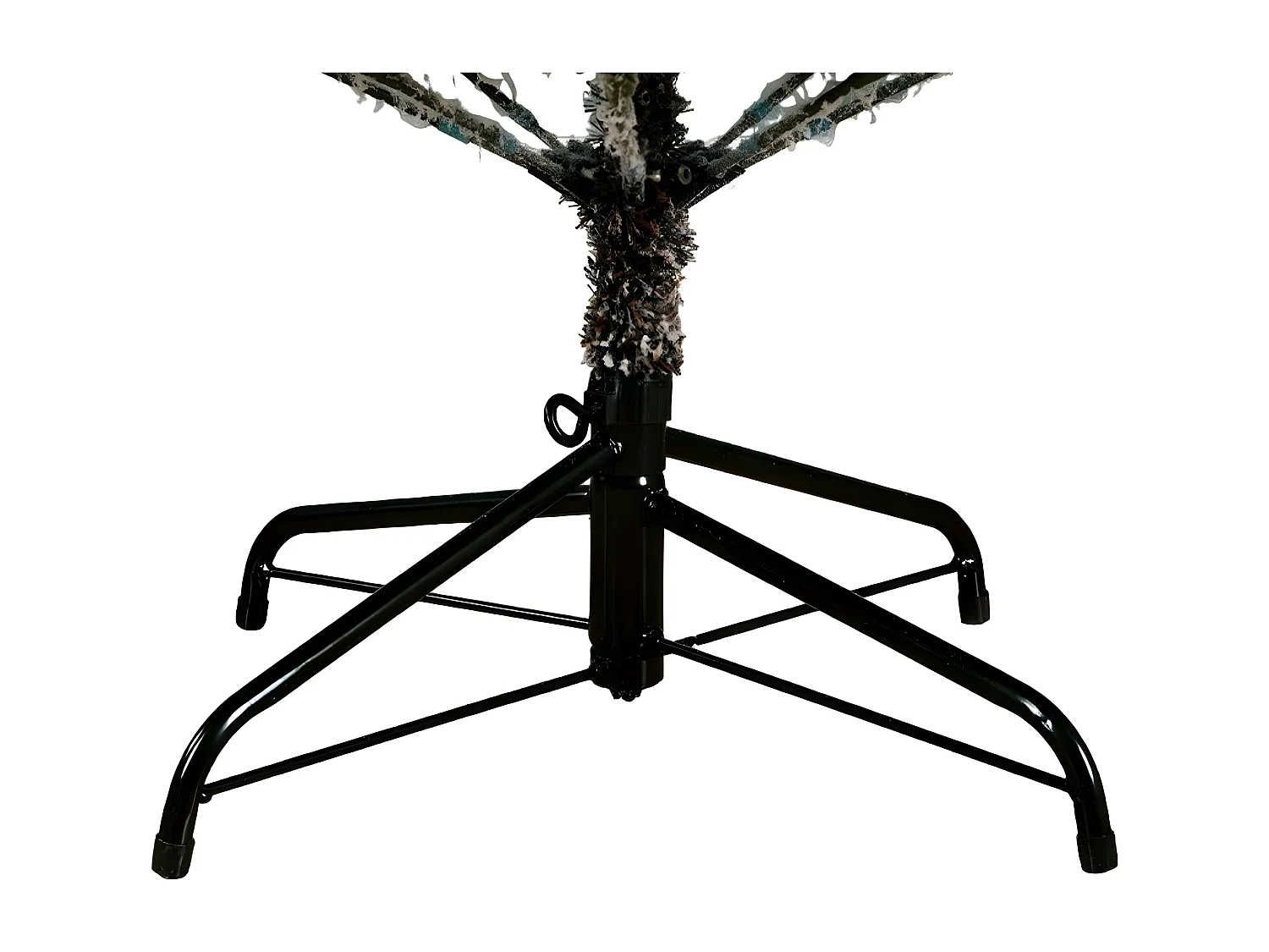 Sapin de Noël enneigé "Sistem flok" avec micro LED en PE effet Real Touch + PVC + Flock 210 cm