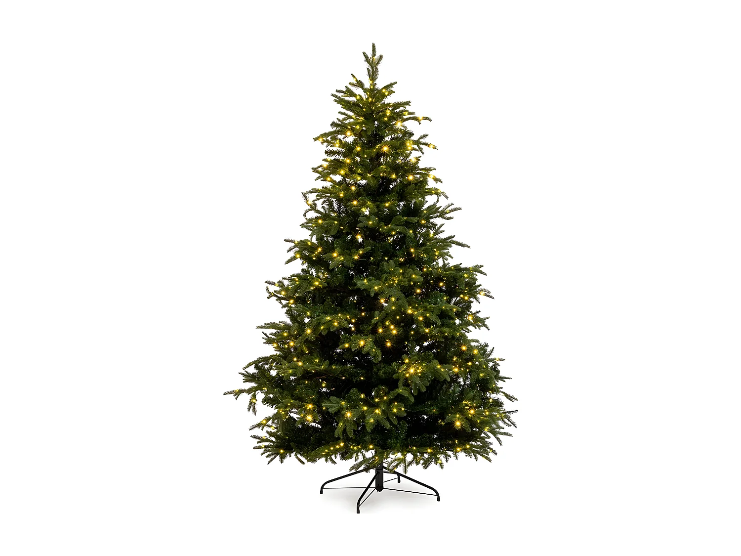 Árvore de Natal Aurora com Micro LEDs Integrados, 80% PE, Efeito Real Touch, 240 cm
