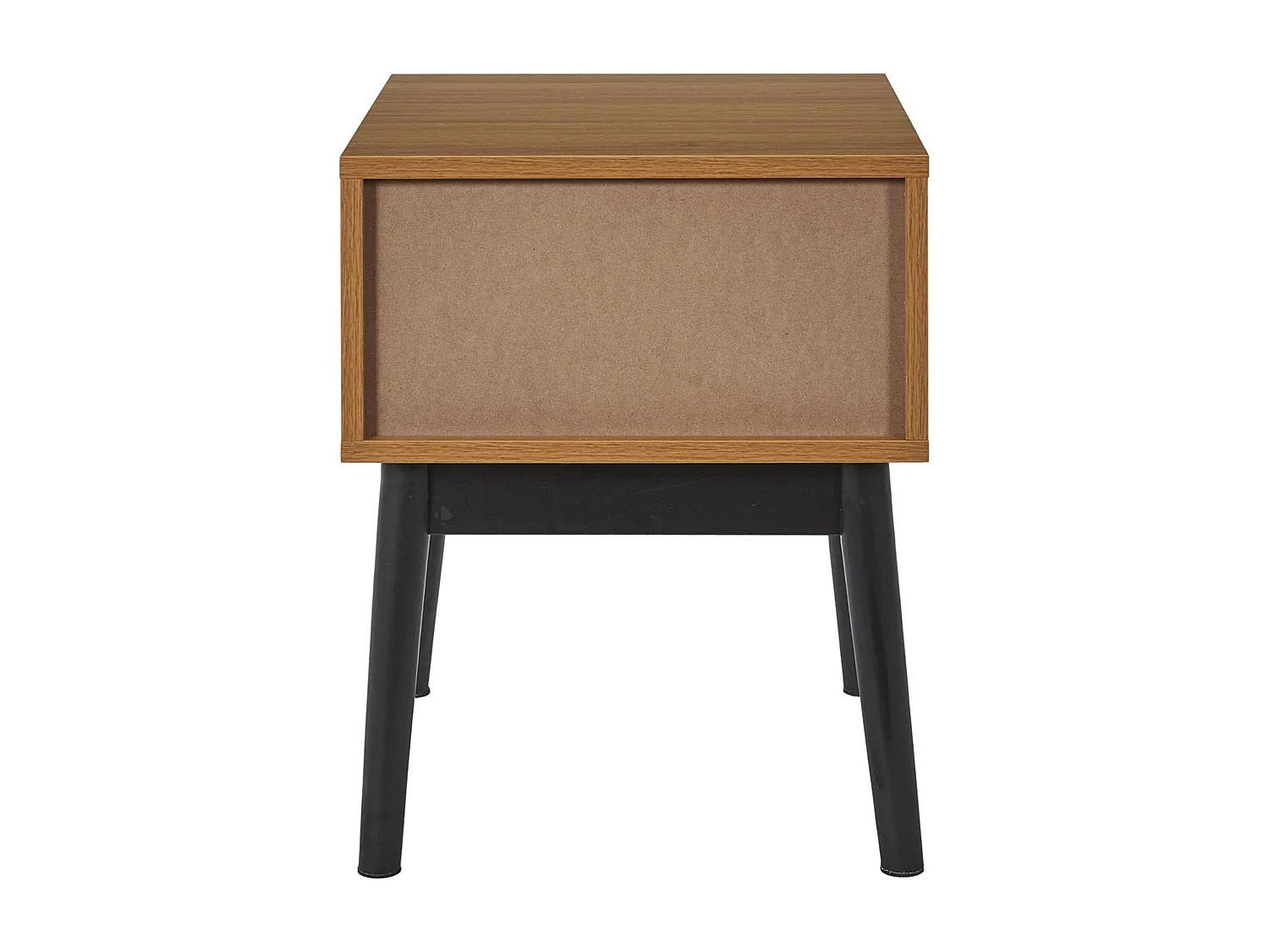 Table de chevet 1 tiroir en bois collection LUMINA marron bois