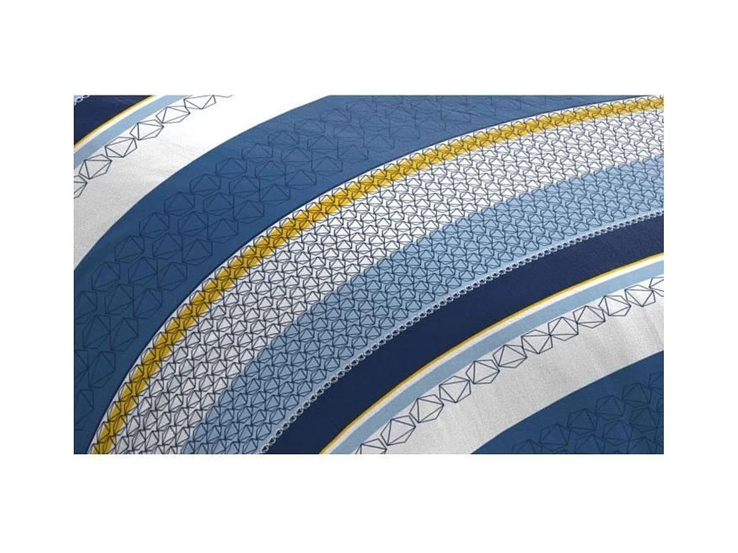 Parure de couette microfibre - 1 housse de couette 140 x 200 cm + 1 taie d'oreiller 63 x 63 cm - Bleu