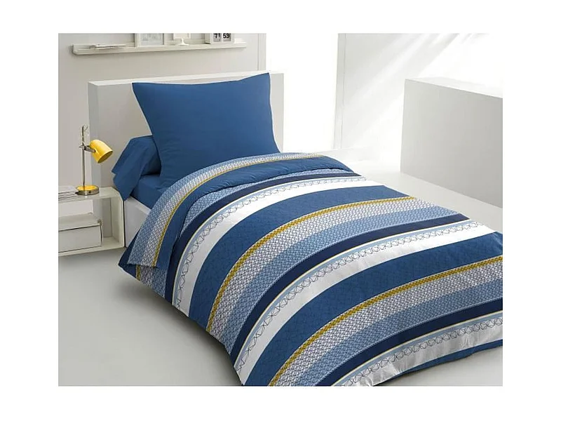 Conjunto de edredão em microfibra HOME PASSION STANIS - Azul 140x200 cm