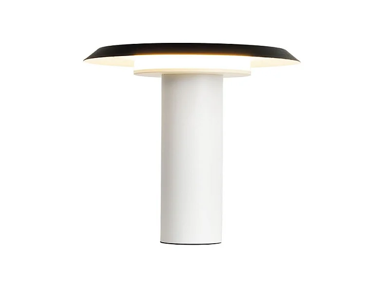 Lampe de table LED blanc et noir, Mantra