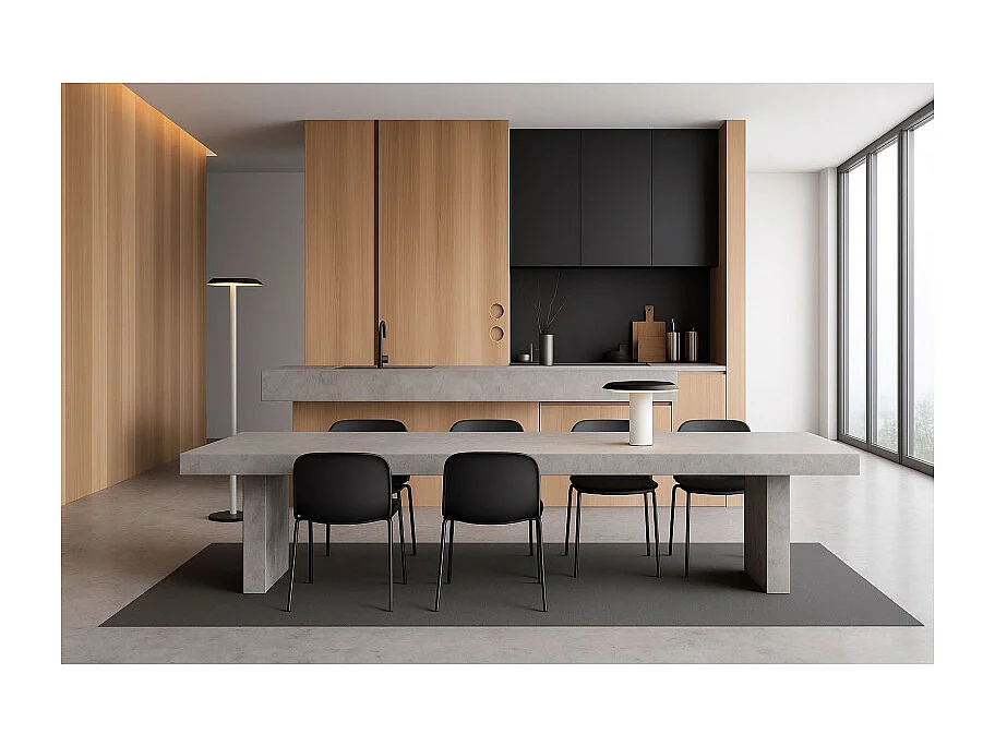 Lampe de table LED blanc et noir, Mantra