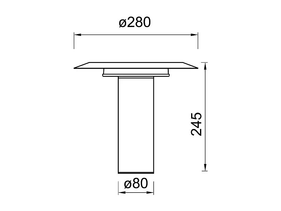 Lampe de table LED blanc et noir, Mantra
