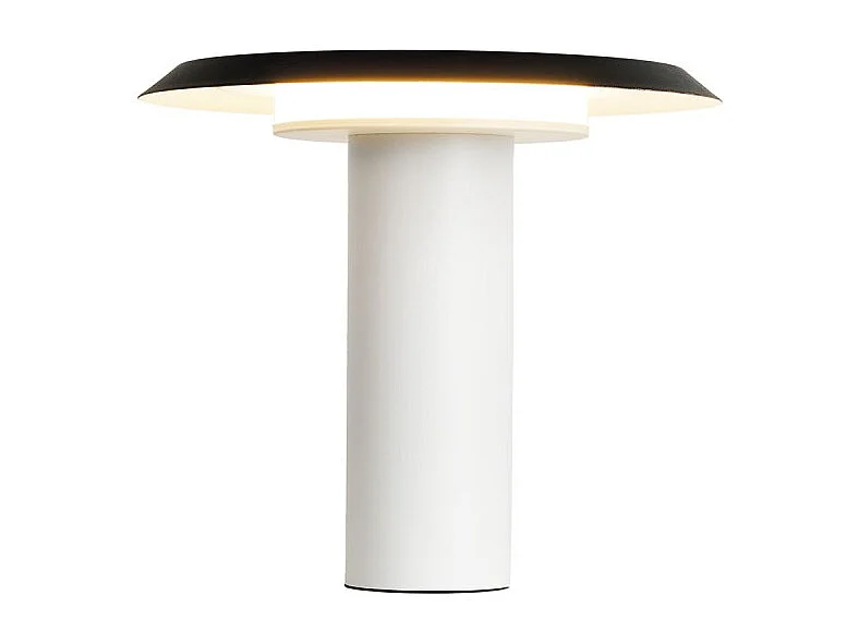 Lampe de table LED blanc et noir, Mantra