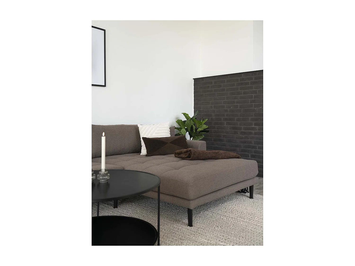 Albany kussen 45x45cm wit.