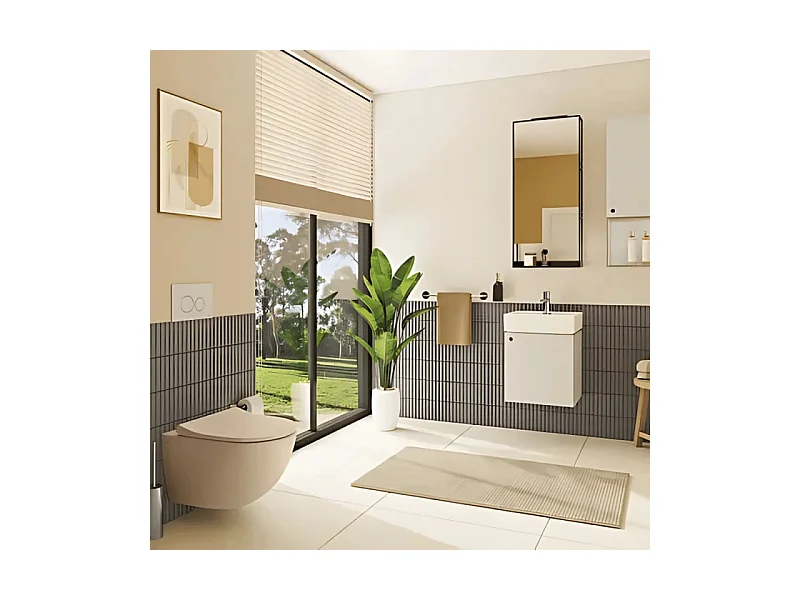 WC suspendu sans bride VITRA Sento lin  + abattant