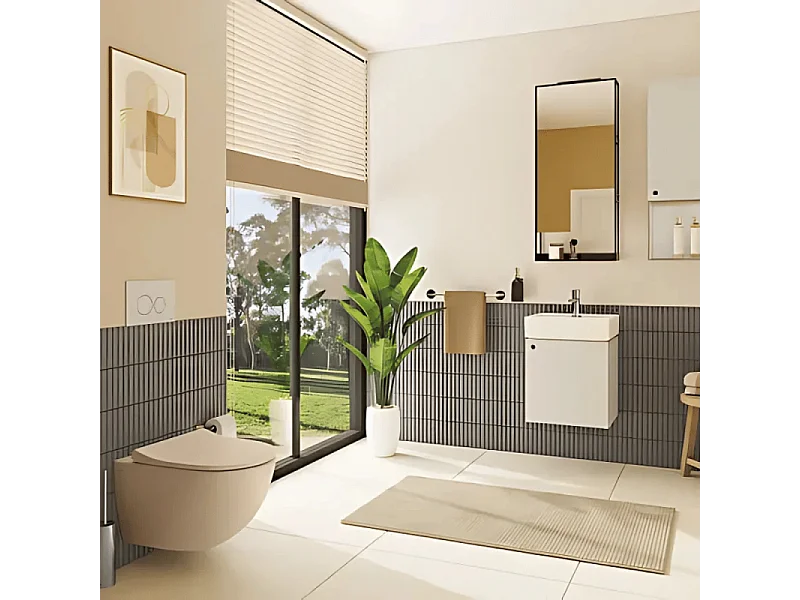 WC suspendu sans bride VITRA Sento lin  + abattant