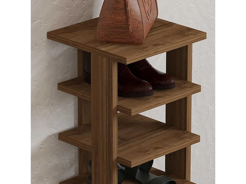 Etagère à chaussures en aggloméré Ayka