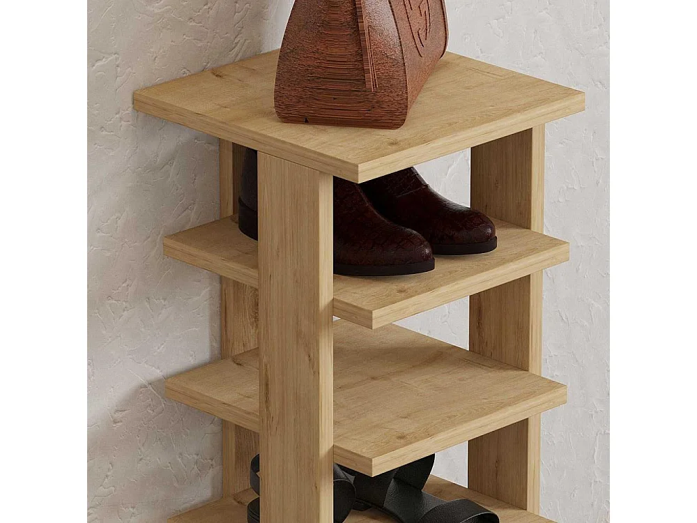 Etagère à chaussures en aggloméré Ayka