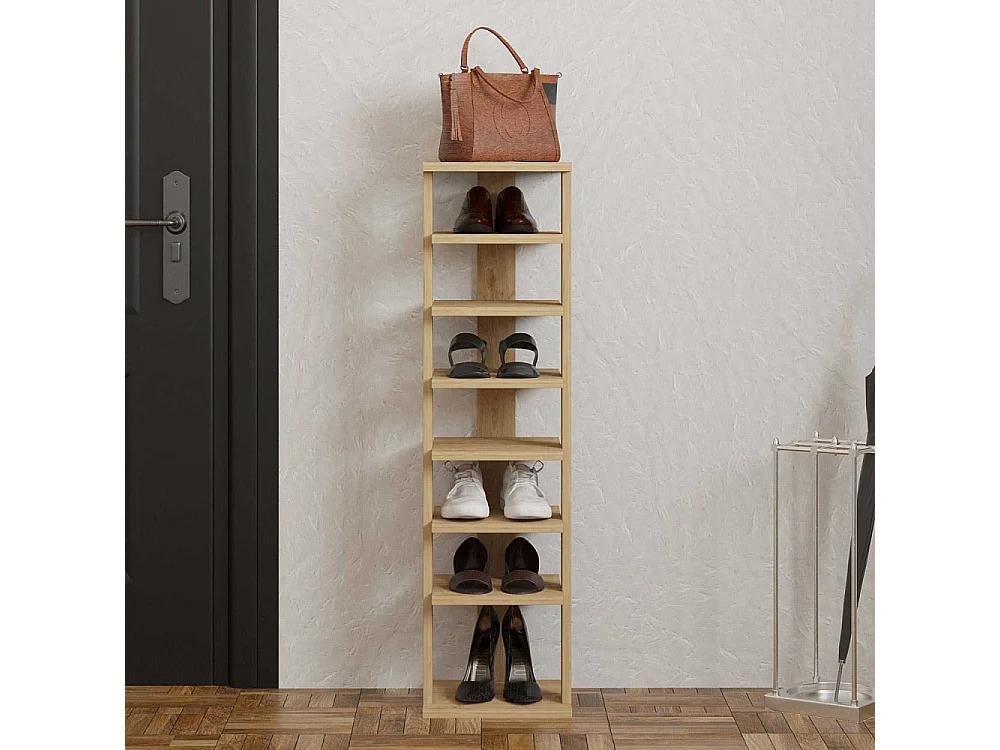 Etagère à chaussures en aggloméré Ayka