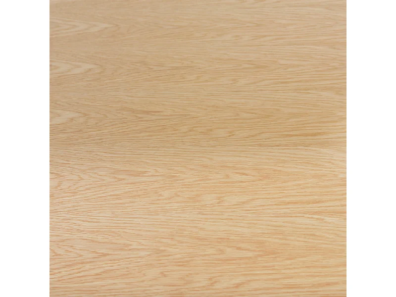 Table de repas L. 180 cm placage chêne et pieds en métal noir - NEXUS