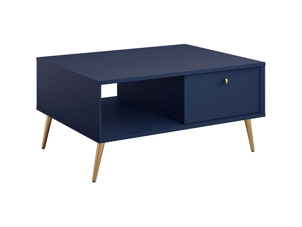 Conjunto de móveis design AZURÉA – Sala de jantar completa – Cor azul profundo