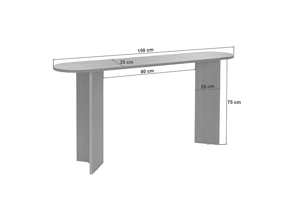 Sideboard – 150 cm x 75 cm x 35 cm – Schwarz – MDF