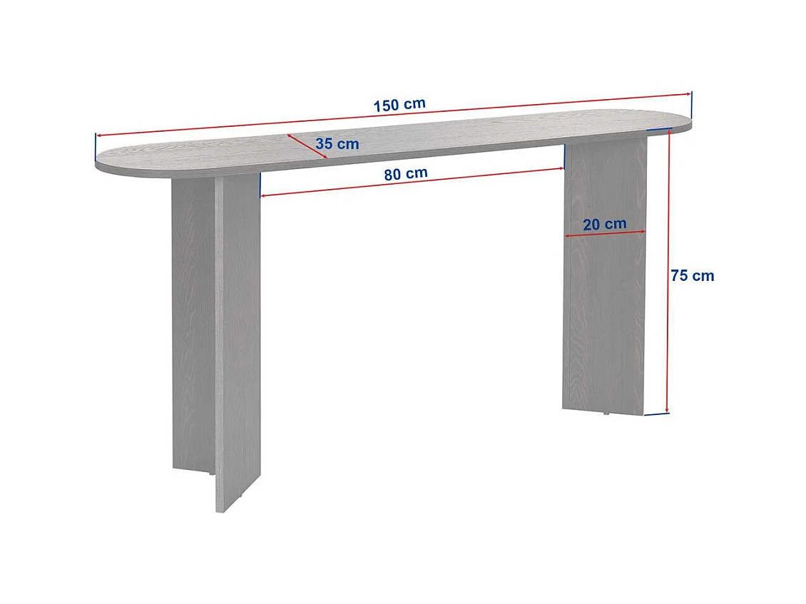 Console moderne en aggloméré Sira