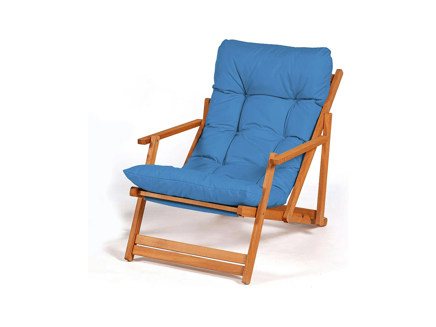 Salon jardin détente bleu - 2 assises confort SORA