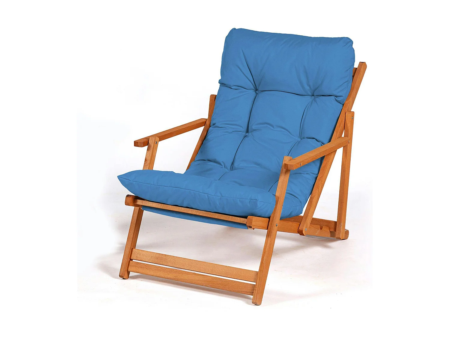 Salon jardin détente bleu - 2 assises confort SORA