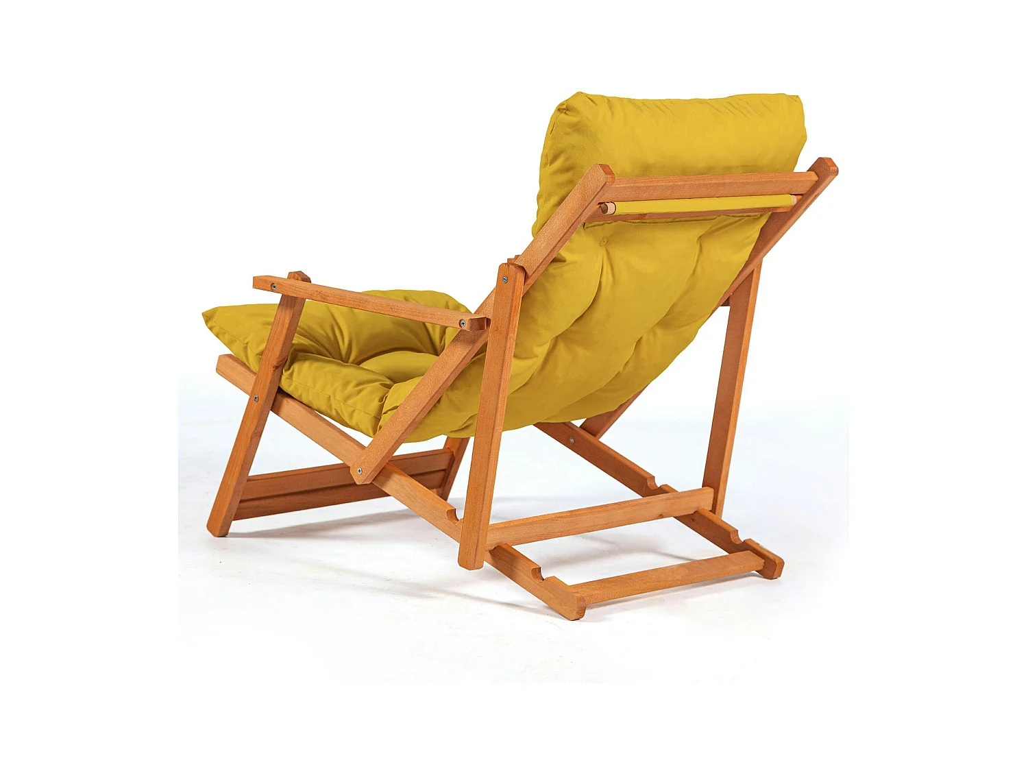 Salon jardin détente jaune - 2 assises confort SORA